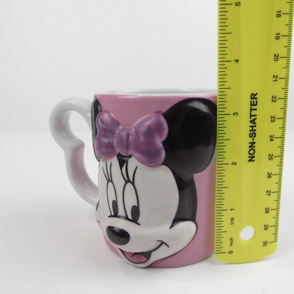 Disney Minnie Mouse Mug 3D Pink Monogram International 11 oz - Picture 10 of 11